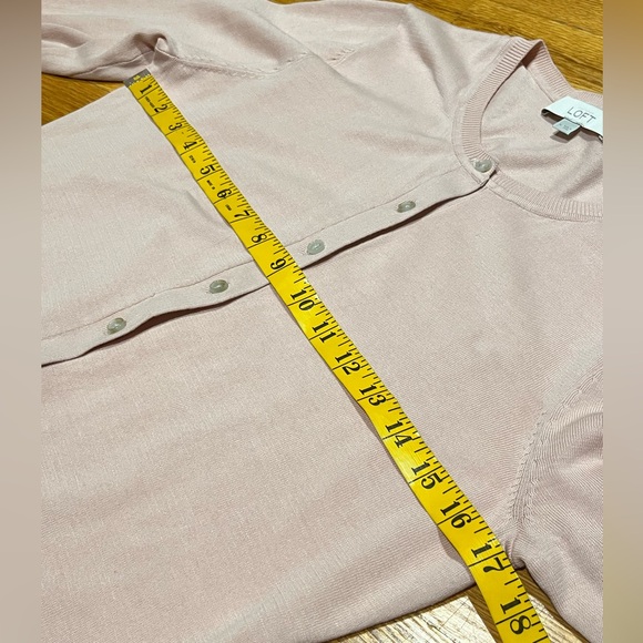 LOFT 100% Cotton cardigan, Size Medium - Picture 3 of 5